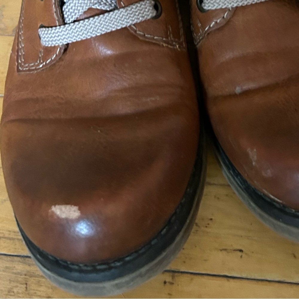 RIEKER Leather Lace Up Felt Lined Boots - Picture 3 of 7